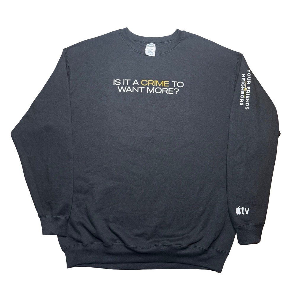 Your Friends & Neighbors Apple TV show promo sweater